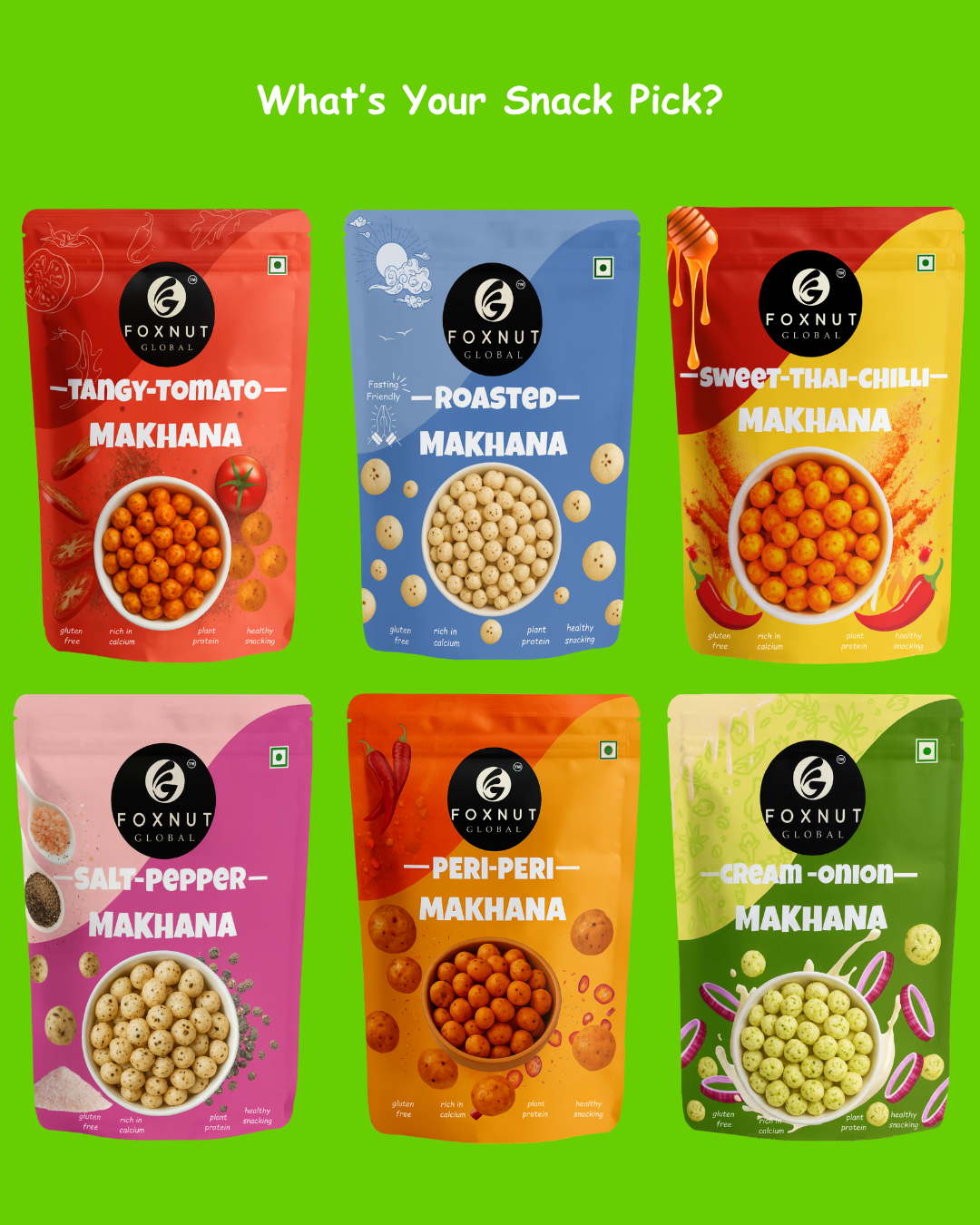 Mint Pudina Makhana | 40g | Pack of 1 | by Foxnut Global - Image 5