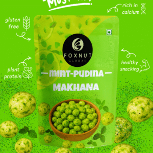Mint Pudina Makhana | 40g | Pack of 1 | by Foxnut Global