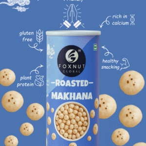 Roasted Makhana | 80g | Jar of 1 | Unsalted | by Foxnut Global