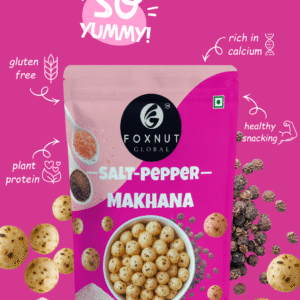 Himalayan Salt & Pepper Makhana | 40g | Pack of 1 | by Foxnut Global